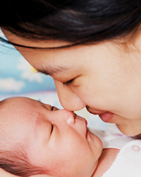 Picture of happy embryo donation recipient